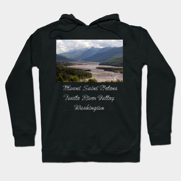 Toutle River Valley, Mount St Helens ash & debris Hoodie by DlmtleArt